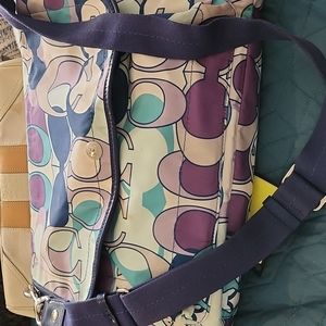 Coach silk messenger bag
